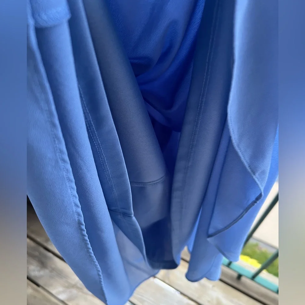 🆕 Jessica Howard Periwinkle Blue Midi Dress Size 6 Wedding Formal Bridesmaid - Picture 10 of 15